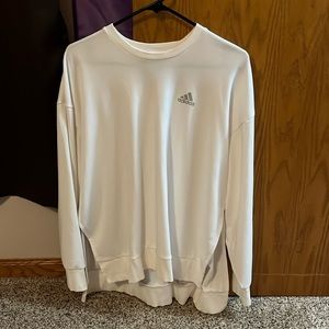 Long Sleeve White Adidas Shirt Large